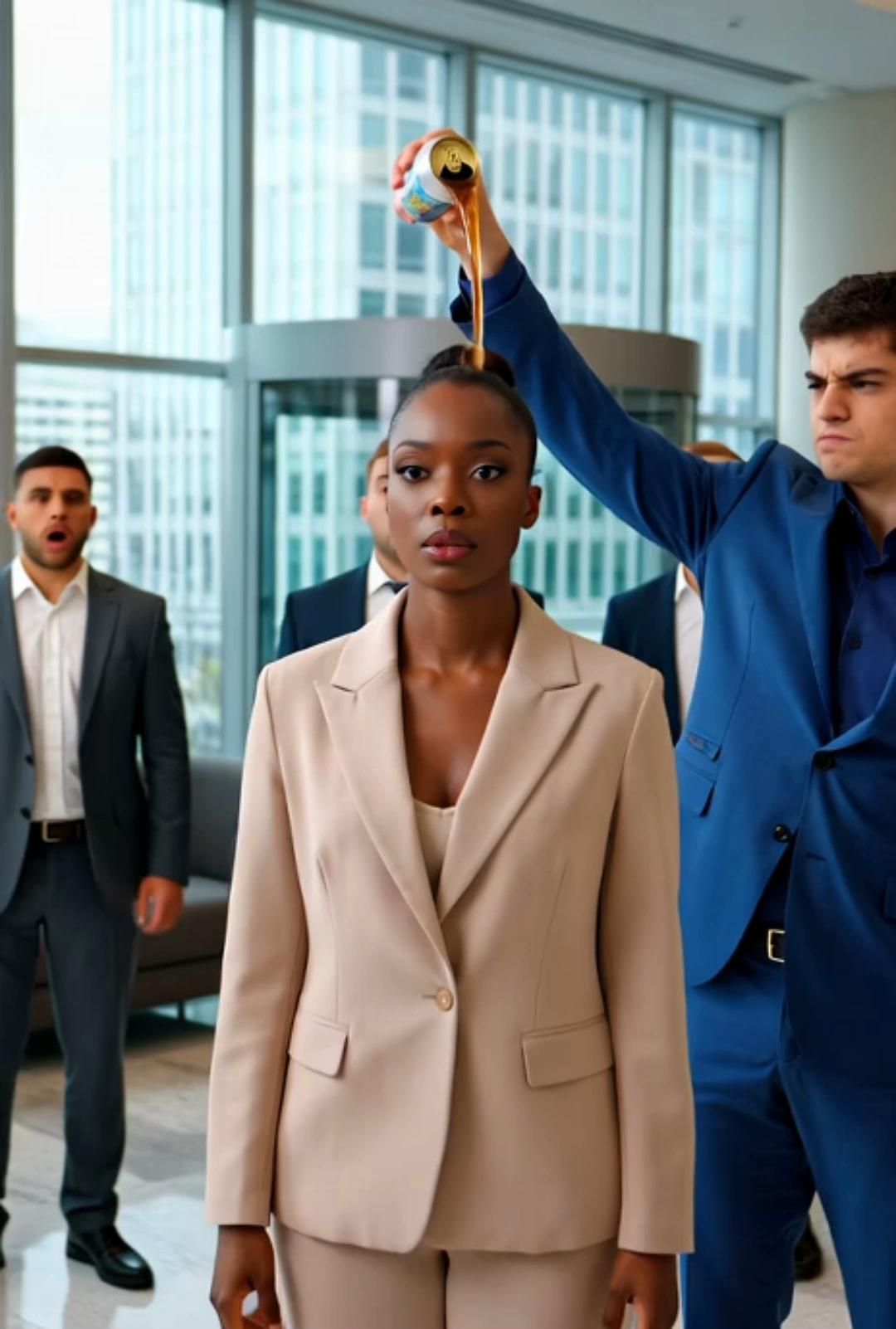 They Humiliated Her in the Lobby… Until the Billionaire CEO Walked In and Said: “She’s My Wife”