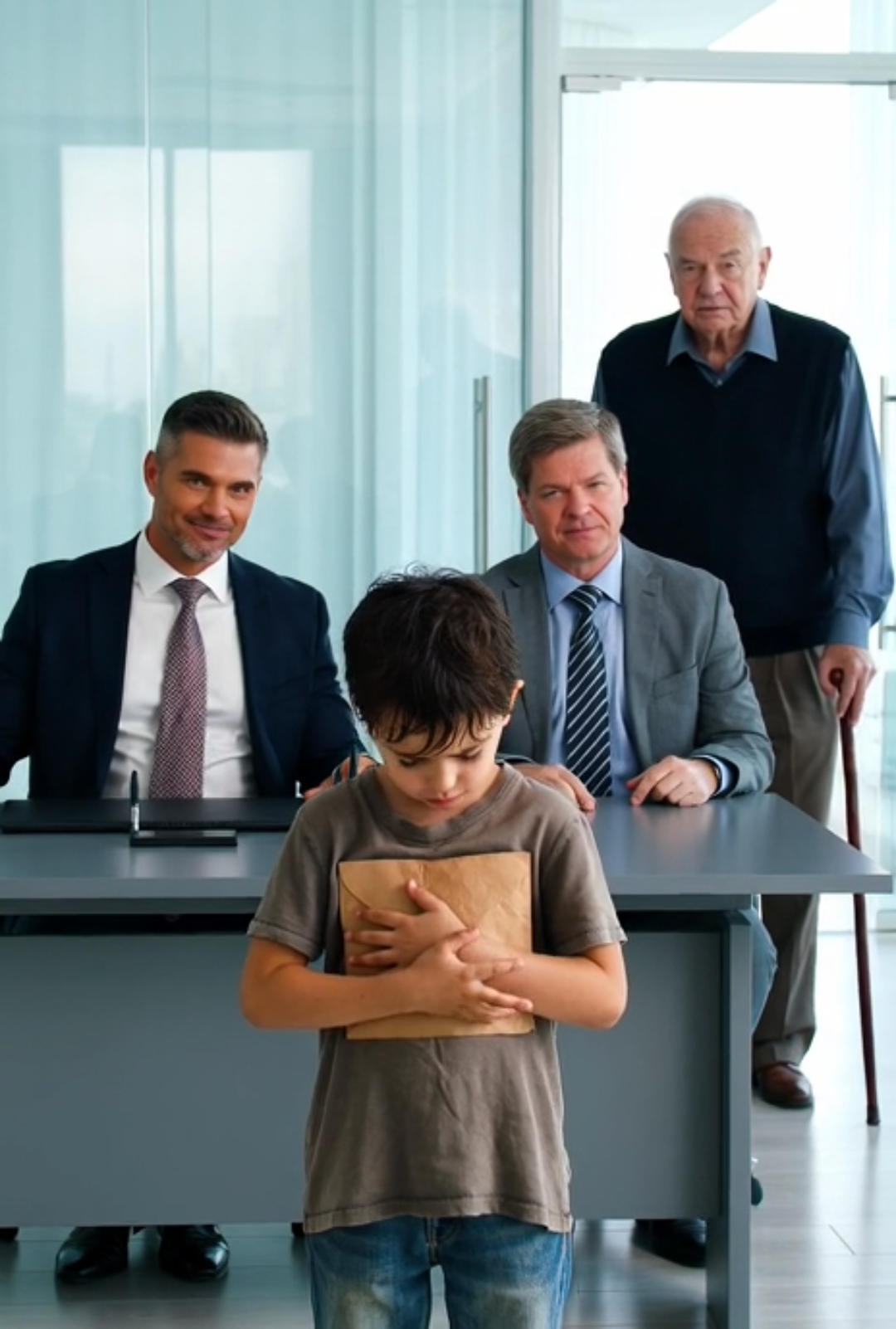 “I just came to return this envelope,” the homeless boy said… until the millionaire saw what was inside and froze.