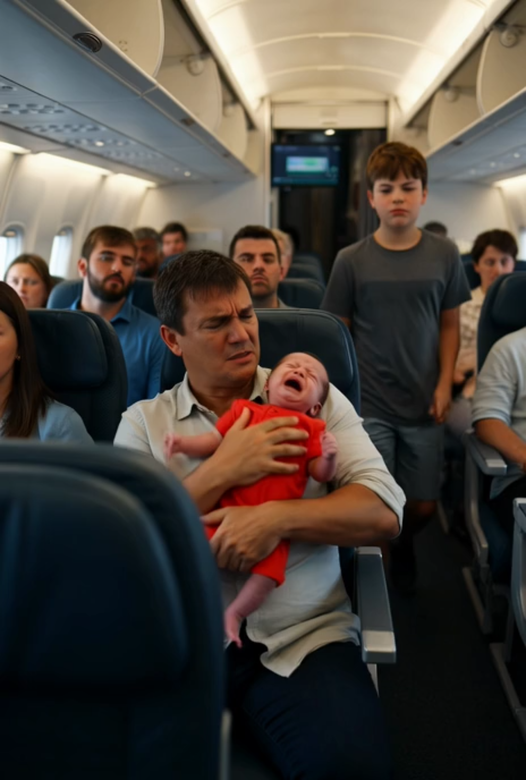 A Billionaire’s Baby Wouldn’t Stop Crying on a Flight… Until a Teen from Economy Changed Everything