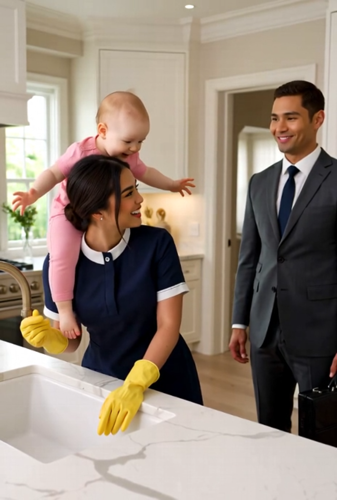 The billionaire arrived home early. What he saw almost made him faint.