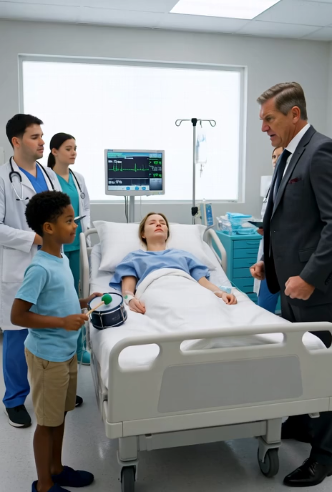 The Billionaire’s Wife Lay Unconscious for Twenty Years—Until a Poor Boy Changed Everything