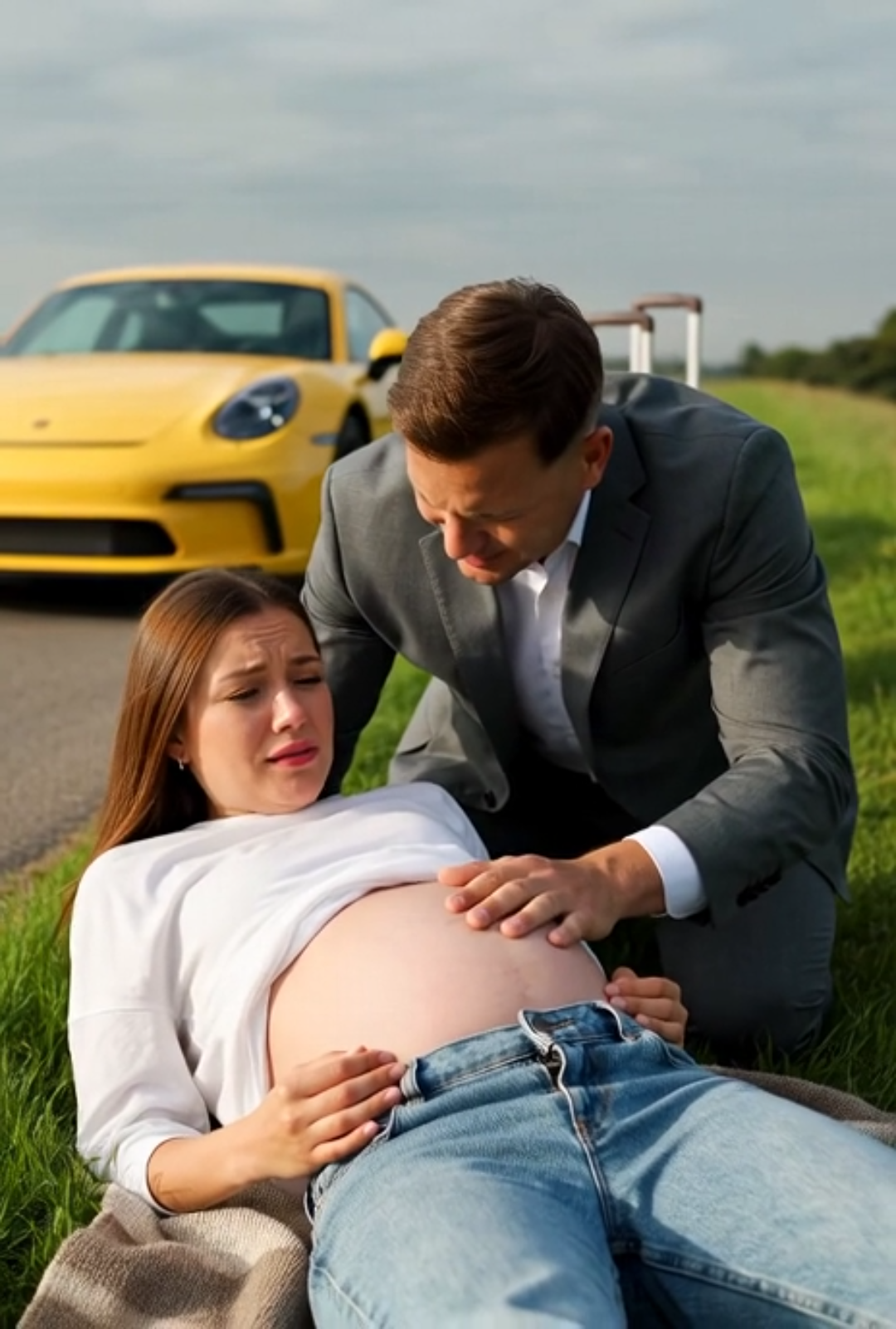 A Millionaire Stopped His Car After Seeing a Pregnant Woman Abandoned on the Road—What He Did Next Left Everyone Speechless