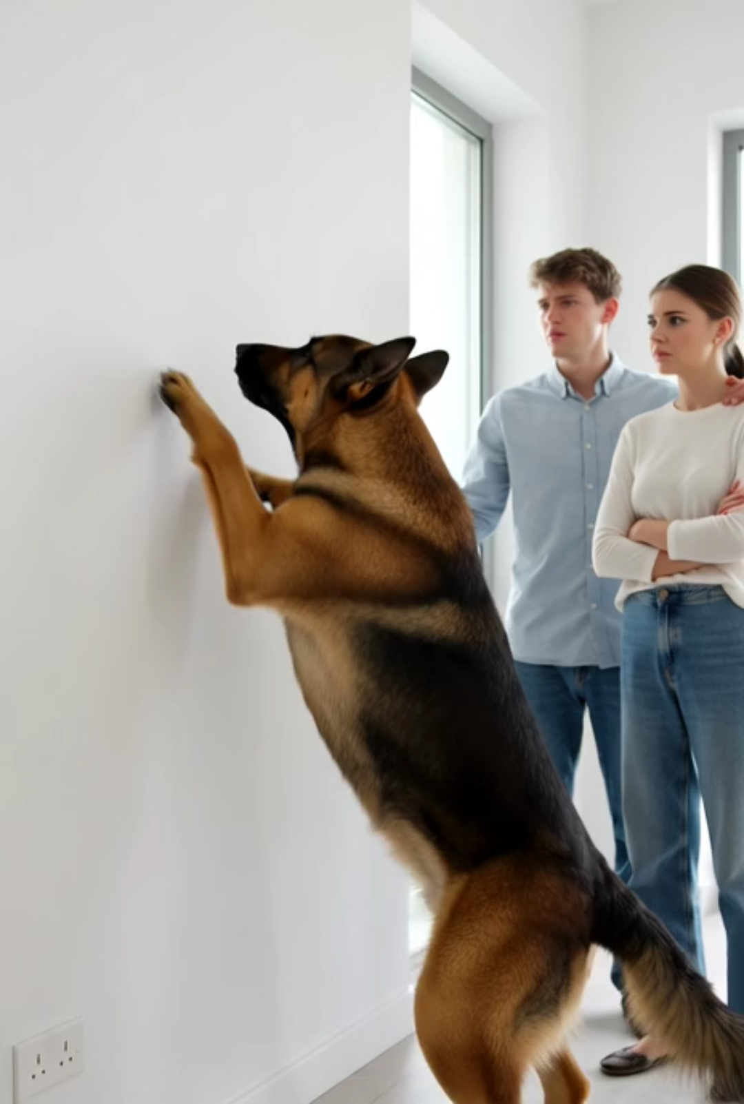 The Dog Wouldn’t Stop Growling at the Wall… Until They Broke It Open and Found the Secret