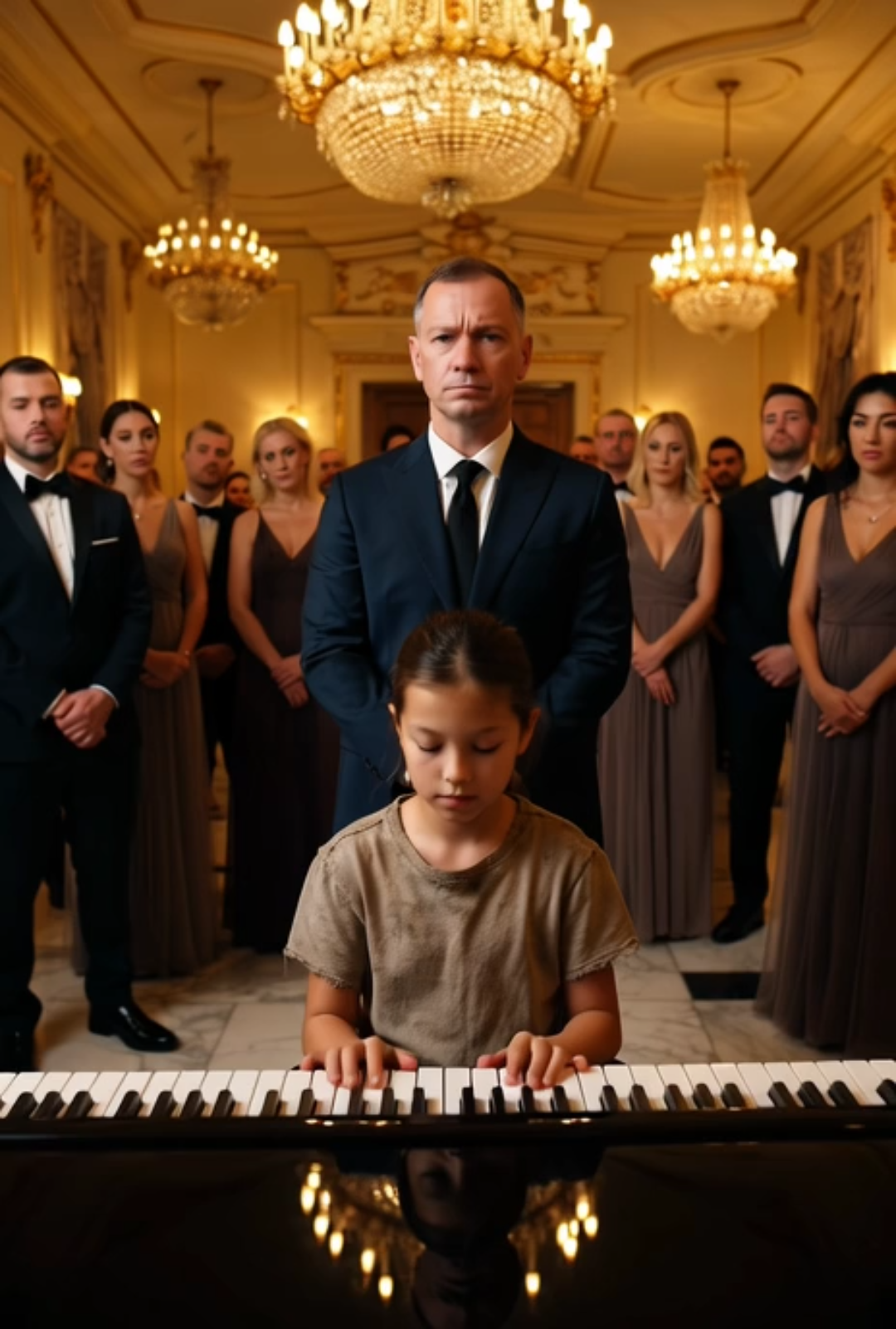 “If you can play the piano, I’ll adopt you.”