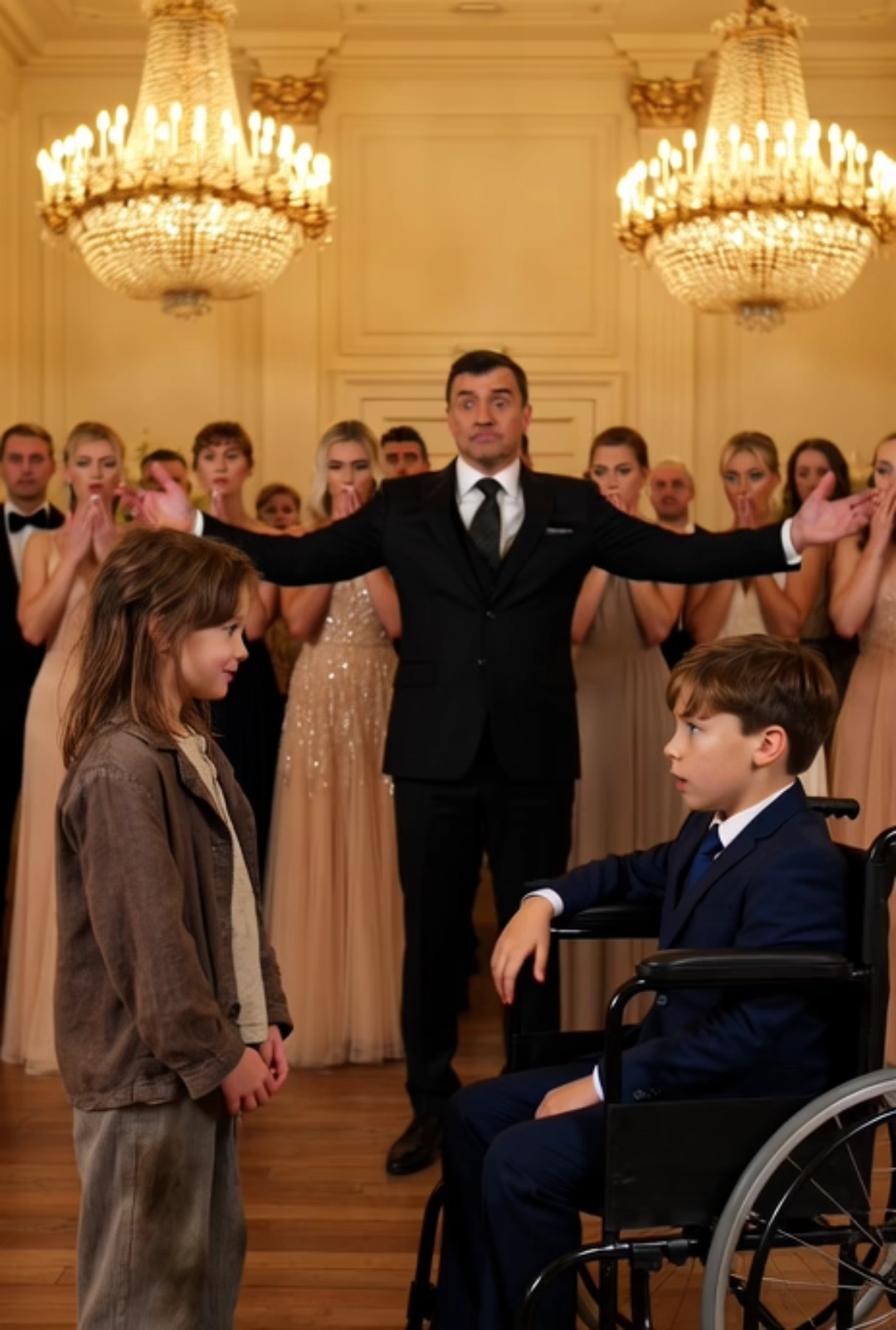 “Let me dance the tango with your son… and he’ll walk again,” the homeless girl said to the millionaire.