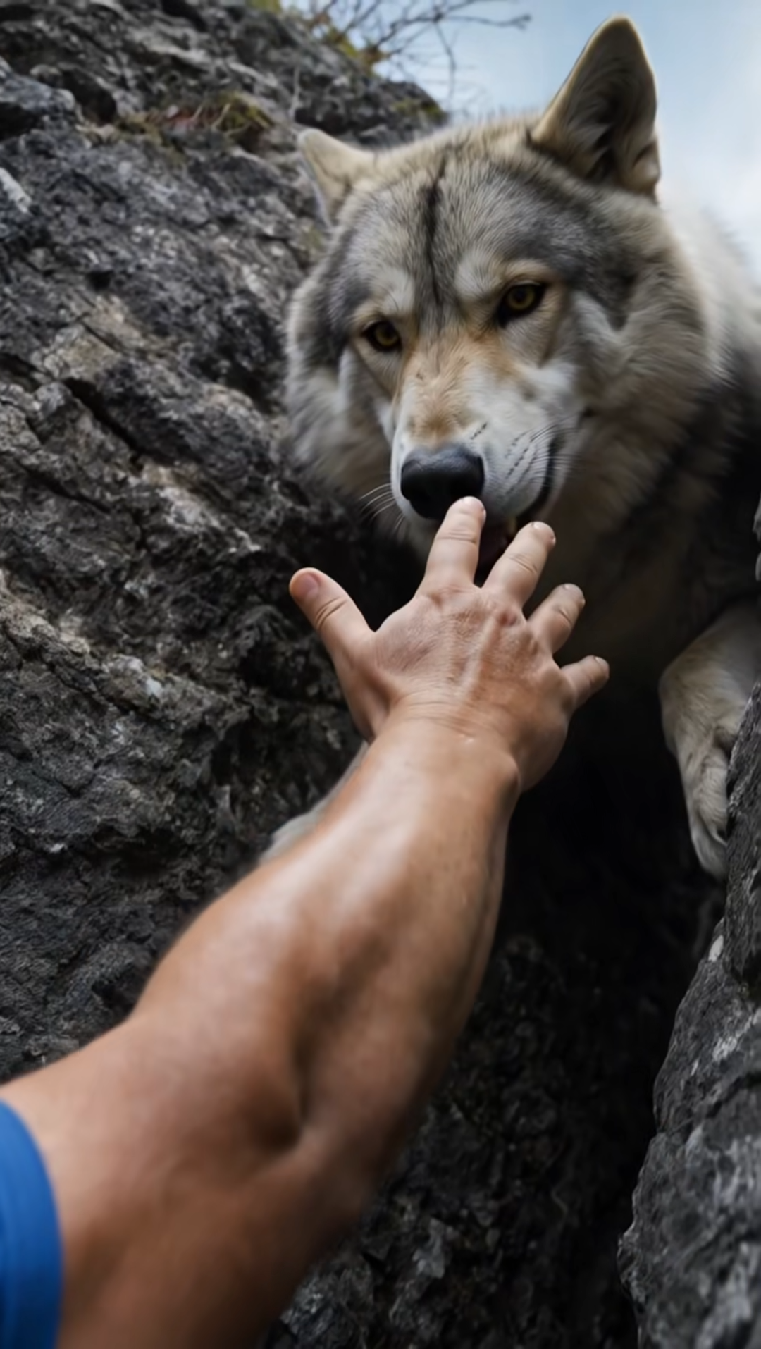He Saved a Trapped Wolf—Then It Turned and Faced Him