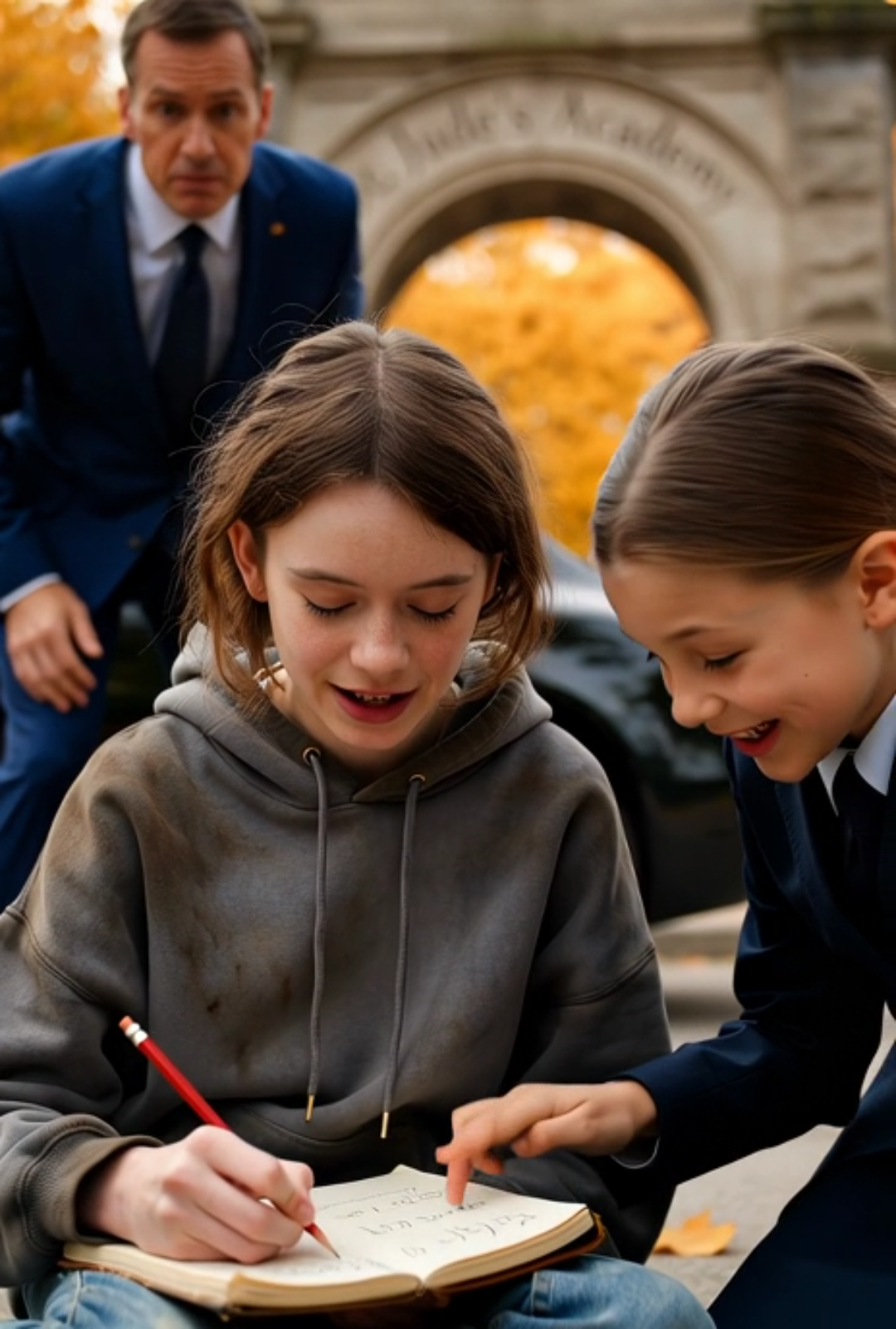 A Billionaire Arrived Early to Pick Up His Daughter — And Found a Homeless Girl Teaching Her Outside