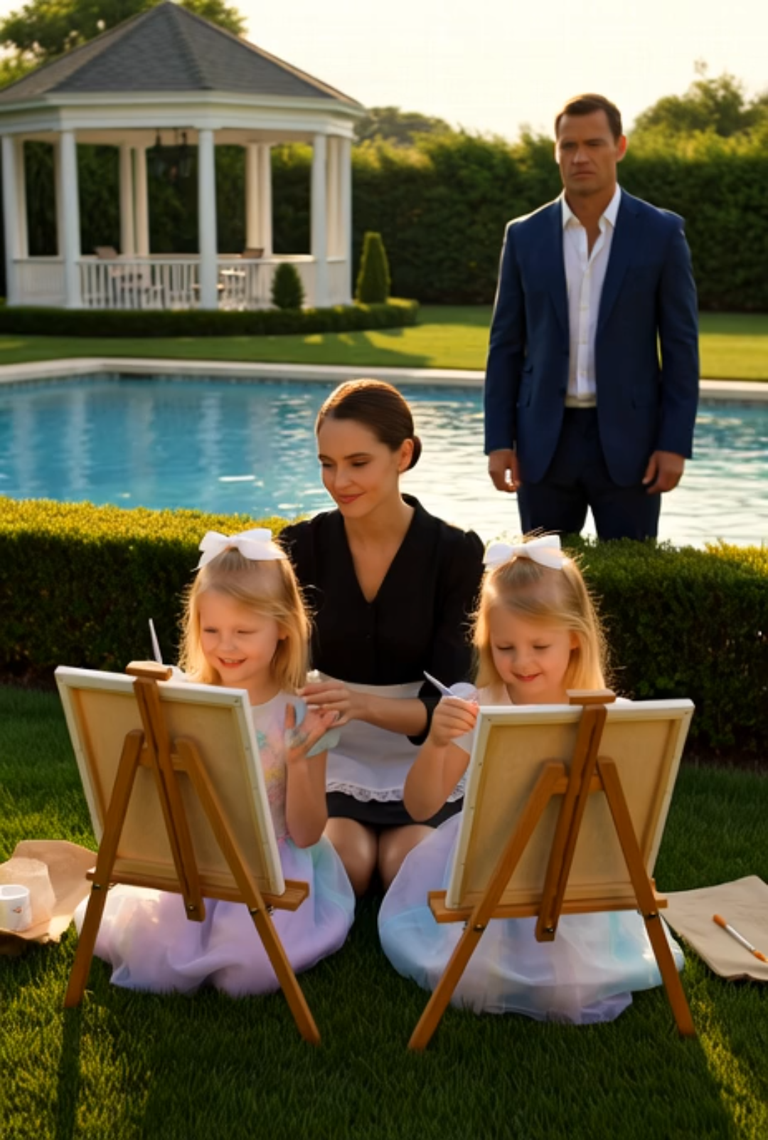 His Daughters Laughed Again… Because of the One Woman He Never Noticed