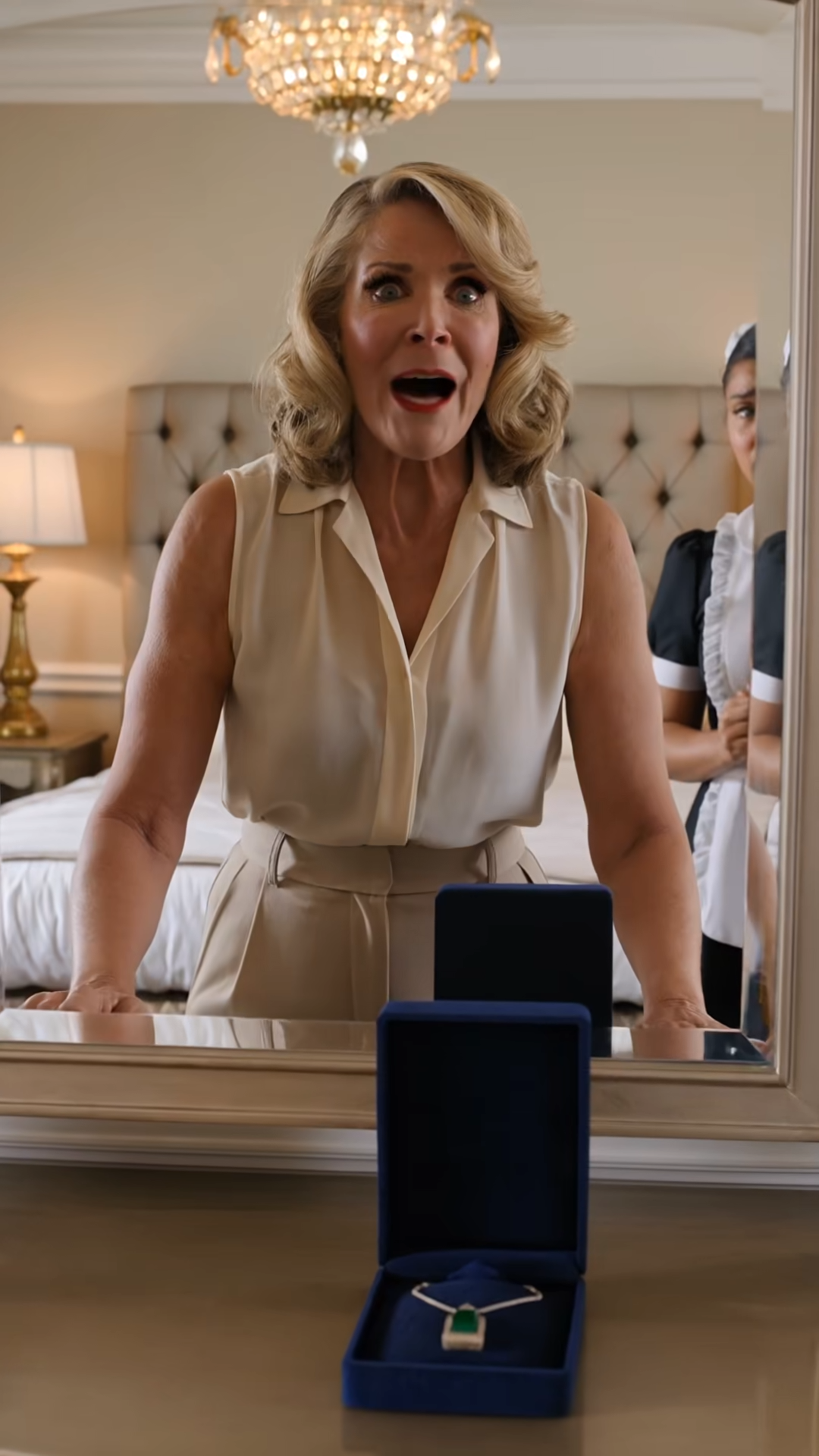 She Wore a Maid’s Uniform… But the Necklace on Her Neck Exposed a Dark Family Secret