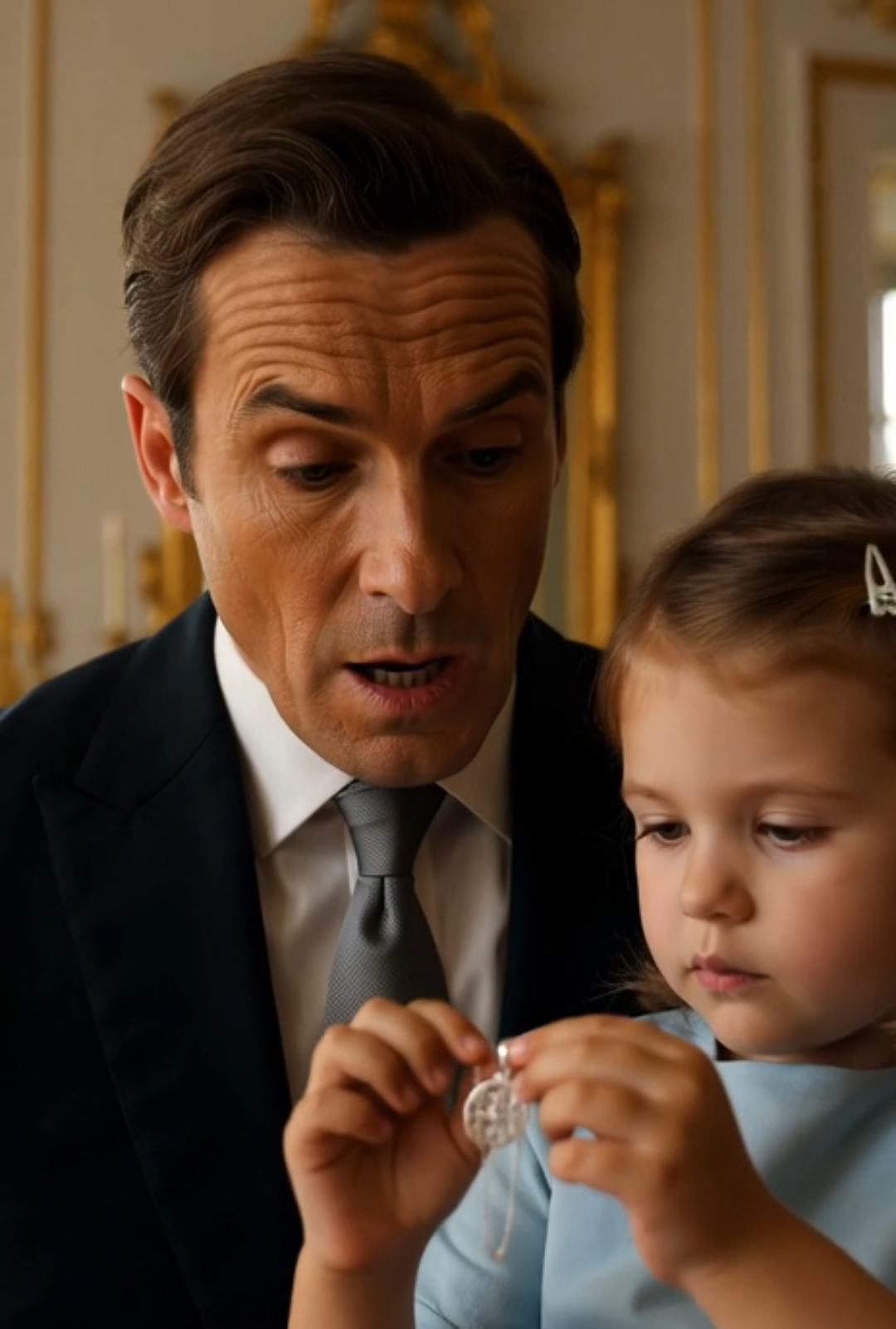 “The Baby Wouldn’t Stop Crying—Until a Stranger Held Her… Then He Saw the Pendant”