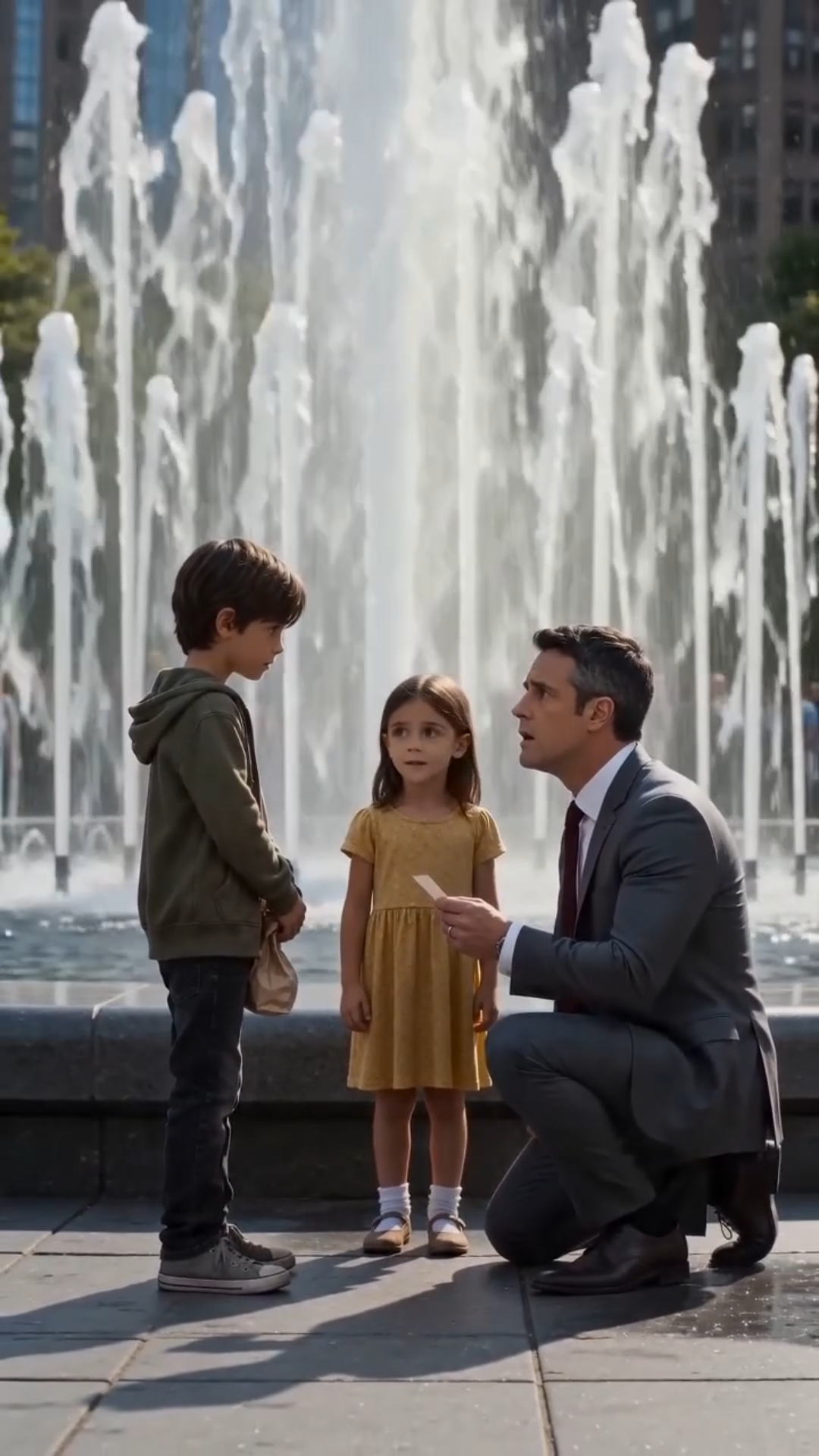**The Boy at the Fountain Who Found His Father**
