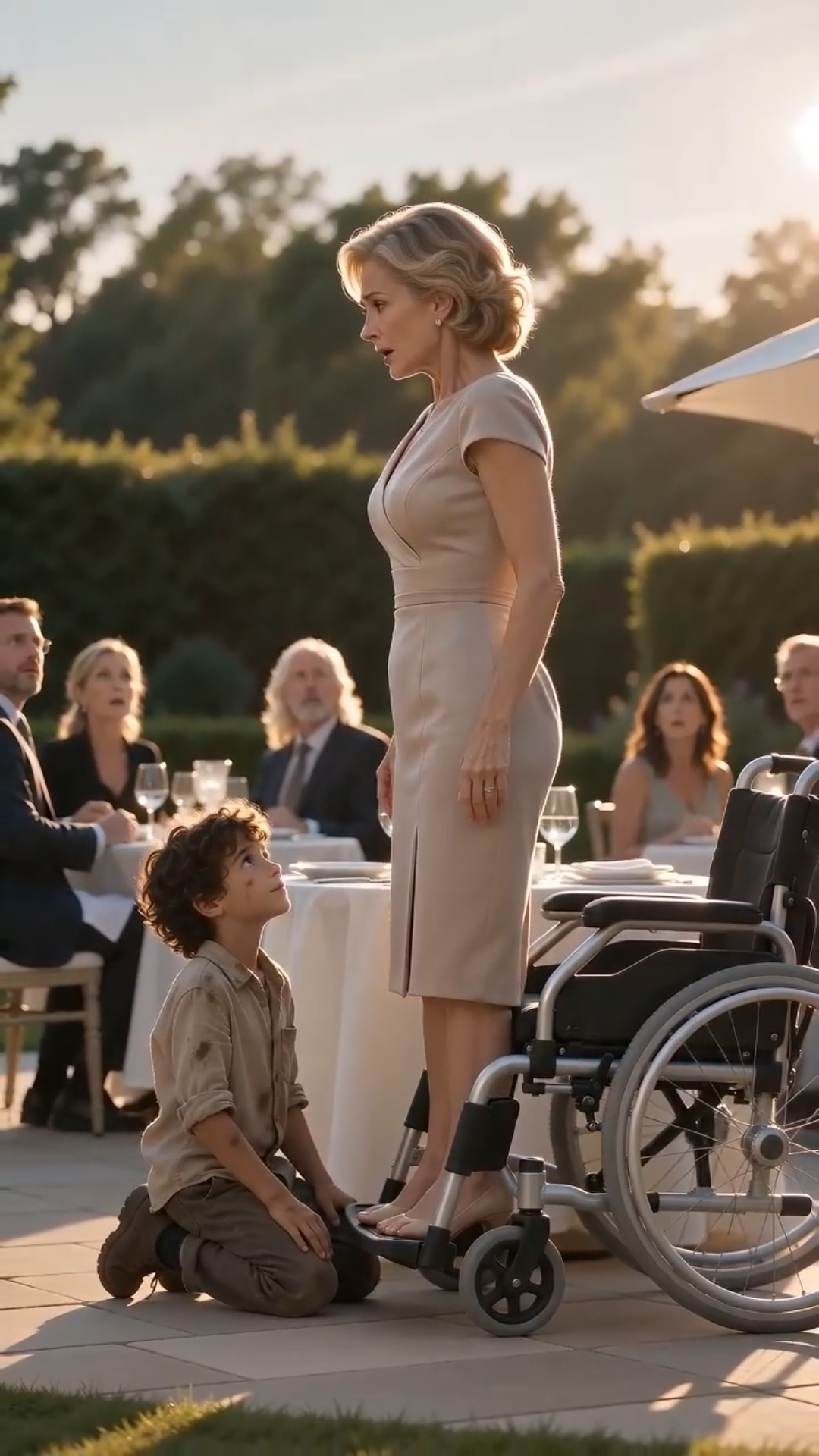 THE BOY WHO ASKED TO HELP HER WALK FOR A MEAL