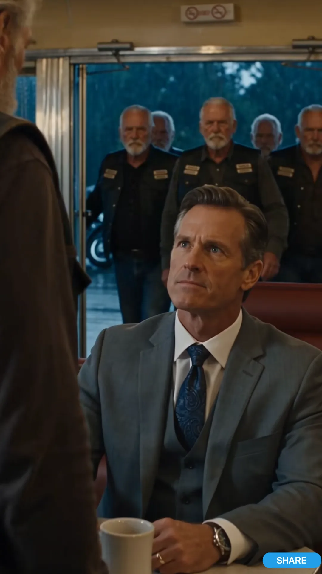 THE FIVE BIKERS WHO WALKED INTO THE DINER