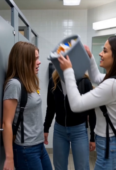 She Dumped Trash Over Sarah’s Head and Said She Belonged There—Then a Custodian’s Secret Video Exposed the Campaign to Make Her Disappear