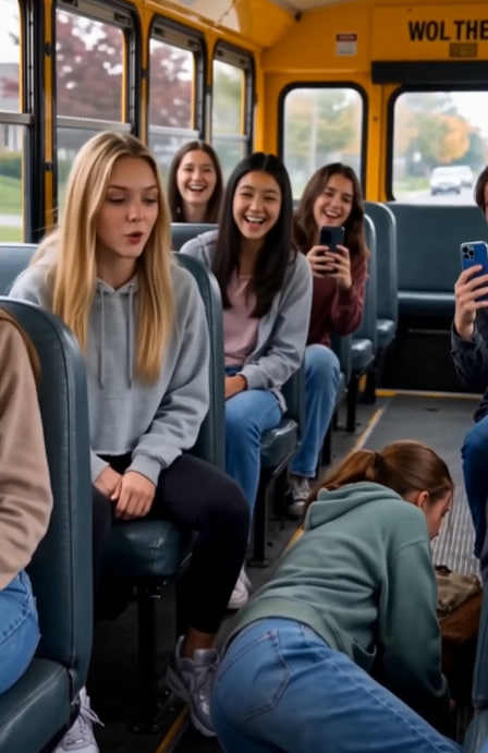 Ashley Threw the Poor Girl to the School Bus Floor—Then the Driver Revealed a Second Video Could Expose Her Family’s Charity Secret