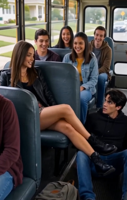 Brooke Shoved a Poor Student Onto the Bus Floor—Then the Driver Said One Name That Exposed the Secret She Thought the School Had Buried