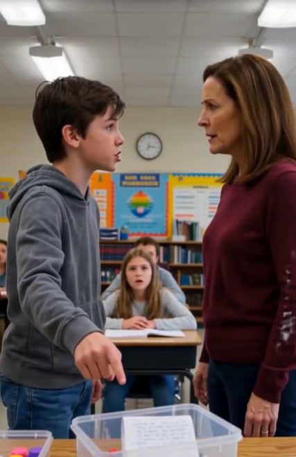 The Teacher Called Him a Cheater Before Reading the Evidence—Then Her Own Son Whispered Six Words That Silenced the Entire Wisconsin Classroom
