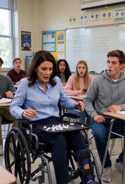 HE MOCKED HIS INJURED TEACHER WITH FLYING CHALK—THEN A STUDENT’S HIDDEN VIDEO EXPOSED THE SECRET BEHIND HIS PERFECT LEADERSHIP RECORD