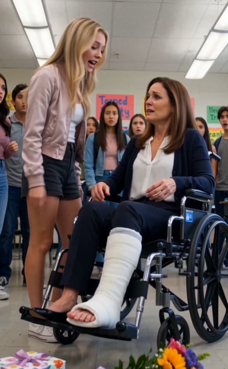 She Dropped a Teacher Appreciation Gift at Her Injured Teacher’s Wheelchair—Then Learned Her Father Had Packed Evidence Linking Her to the Accident