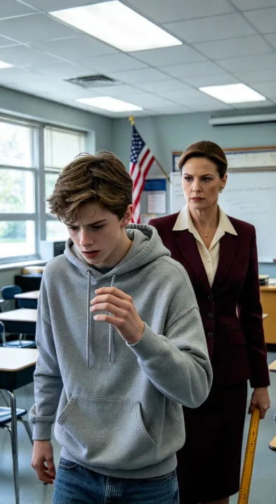 THE RED LIGHT ABOVE THE CLASSROOM KEPT BLINKING WHILE A BOY SHIELDED HIS FACE—THEN A GIRL TOUCHED ONE CABLE AND THE SCHOOL'S PERFECT STORY BEGAN TO COLLAPSE