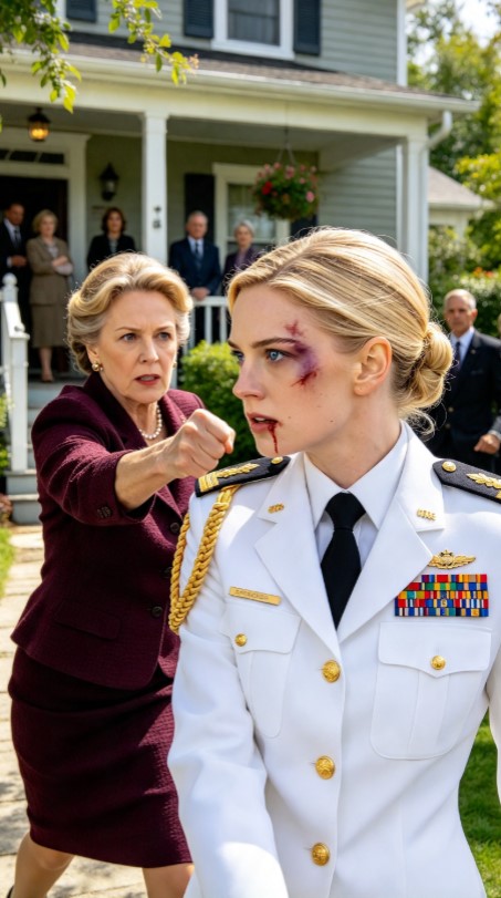 My Mother Struck Me Outside Our Family Home While Cameras Rolled—But When a Police Officer Noticed My Medals, the Lie My Parents Had Protected for Four Years Began to Collapse