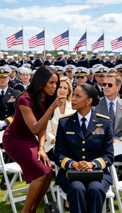 At a Military Ceremony, Her Mother Ordered Her to Stay Seated—Then a Black Briefcase Reached the Podium and Exposed a Betrayal No One Expected