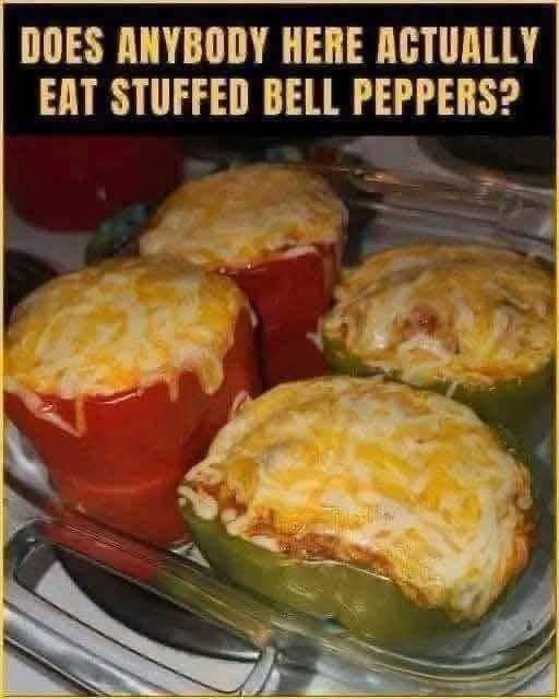 Cheese-stuffed bell peppers