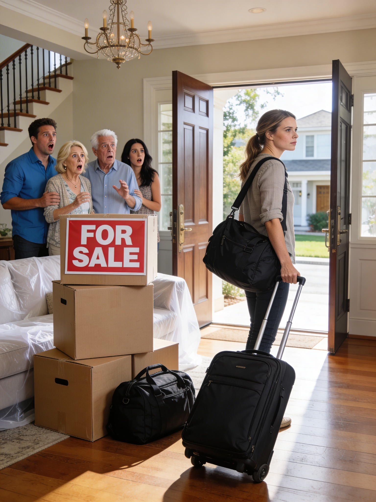 Just after I bought a luxury house, my husband suddenly announced his parents and divorced sister were moving in with us. When I refused, he snapped, “This house is mine—you bought it with my money. Object again, and I’ll kick you out!” But when he showed up at the mansion with them, they froze at what they saw…