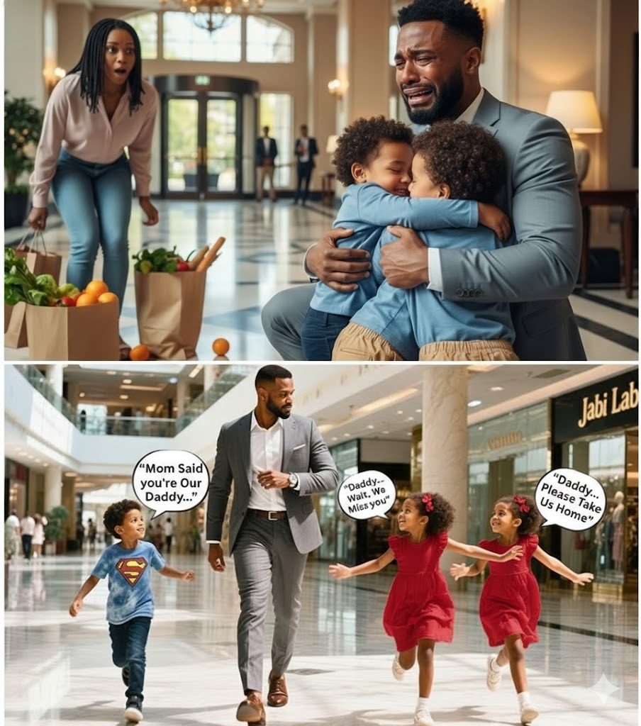Amara Obi nearly dropped both grocery bags. The lobby of the Marriott Marquis in downtown Houston was loud and busy—businessmen checking in, tourists dragging suitcases, kids running everywhere. Amara was already exhausted, trying to balance groceries in both arms while keeping up with her 5-year-old twins. 0 Comments Cute Twins Ran to a Stranger and Screamed — “Mommy, We Found Daddy!”