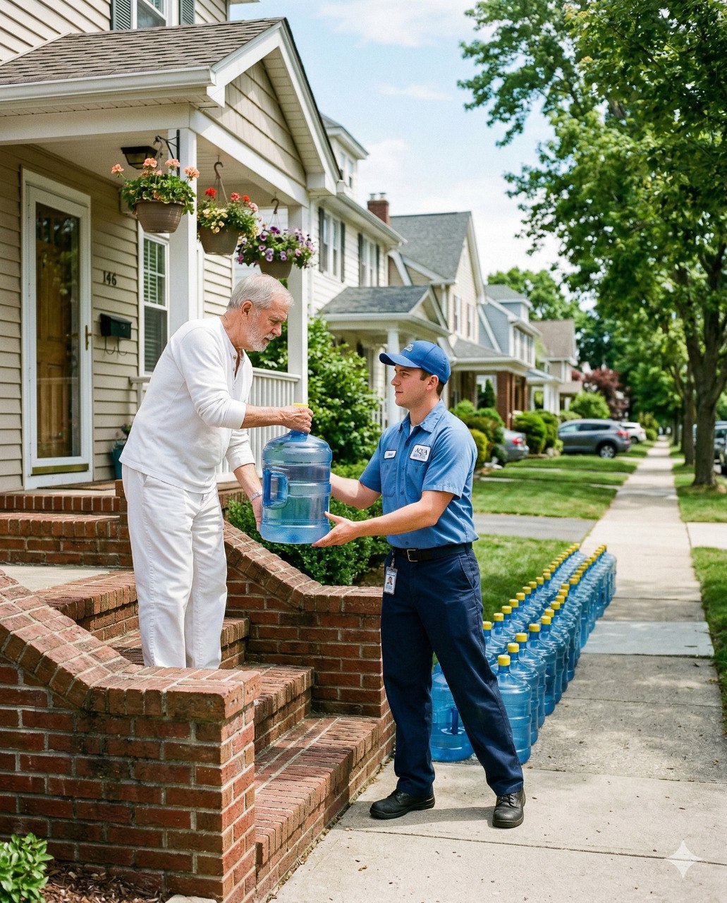 The 75-year-old man ordered 14 large bottles of water every day. The delivery person became suspicious and called the police. When the door opened, everyone was stunned.