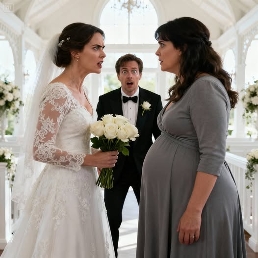 While lifting the knife to cut the wedding cake, my sister hugged me tightly and whispered: “Throw it. Now.”