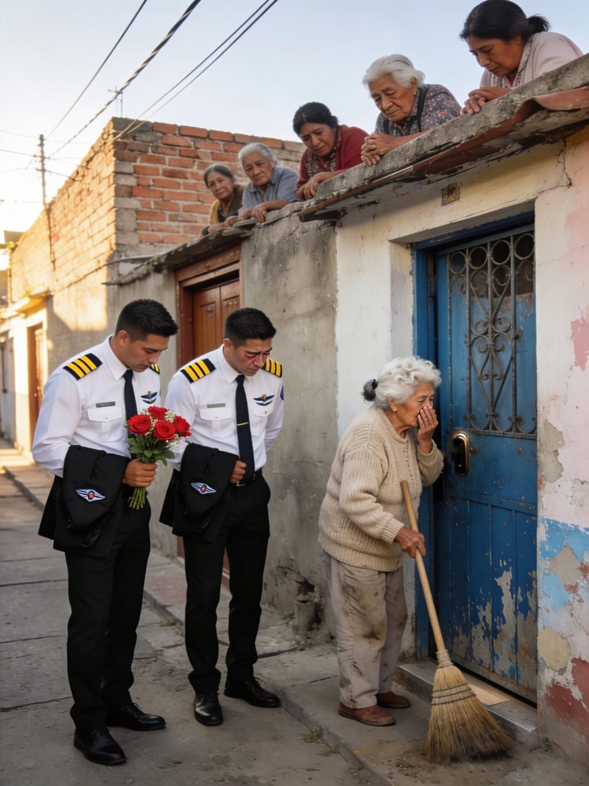 She sold everything so she could graduate her children — twenty years later, they arrived dressed in pilot uniforms and took her to a place she never imagined.