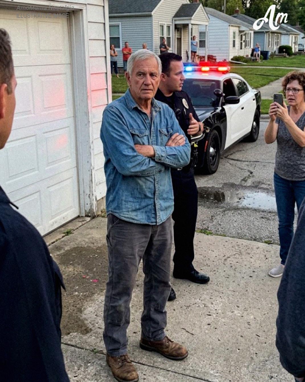 Neighbors Called the Authorities on My 72-Year-Old Dad for Getting Rid of Dogs for Money – When We Opened His Garage, the Officer Was Left in Tears