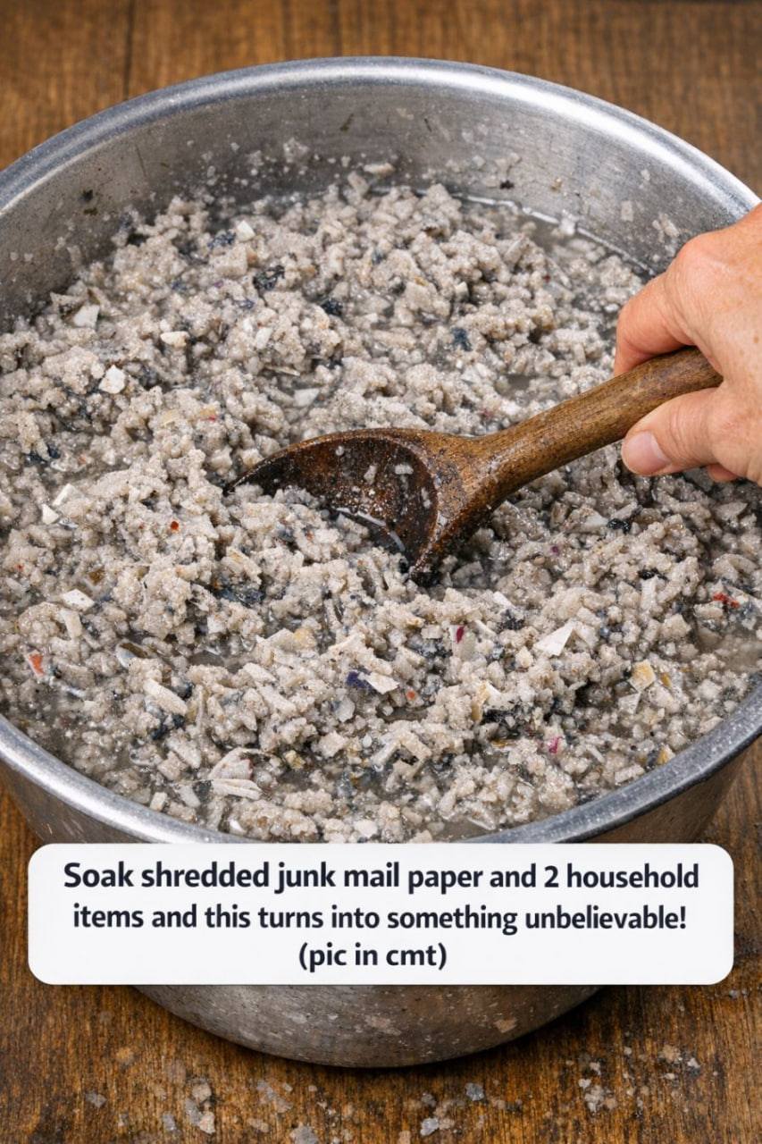 Soak Shredded Junk Mail And Turn It Into Something Unbelievable