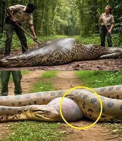 Park Rangers Rescue Anaconda After Shocking Discovery