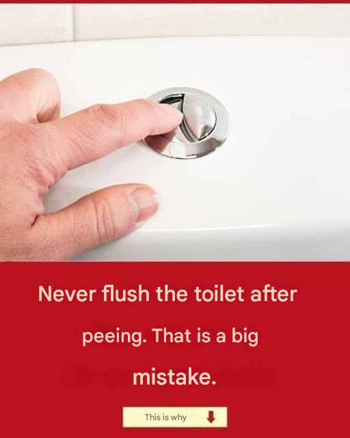 Why is it so important not to flush the toilet to urinate after every trip to the toilet?