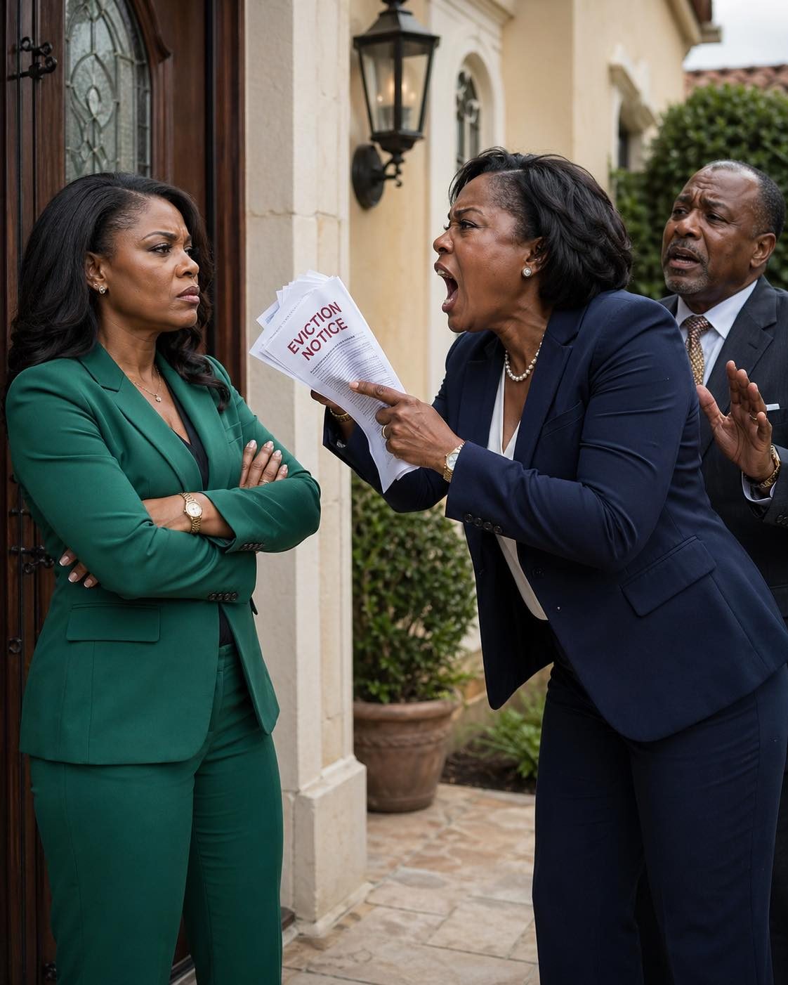 My husband's ex-wife, a 26-year-old woman, came to my house with eviction papers and a smug smile, convinced that my villa now belonged to her father's company...