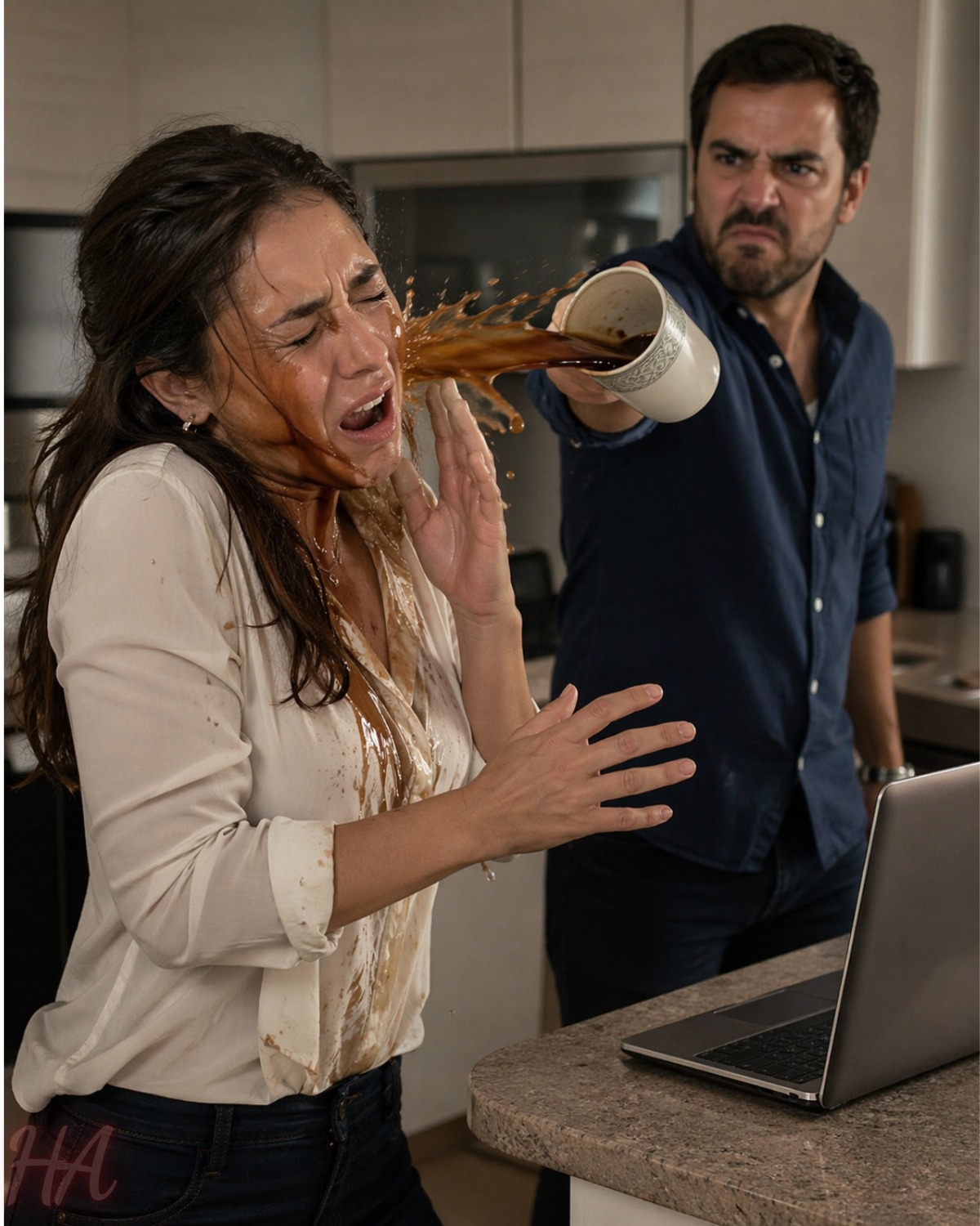 HE THREW HOT COFFEE IN YOUR FACE AND TOLD YOU TO L...