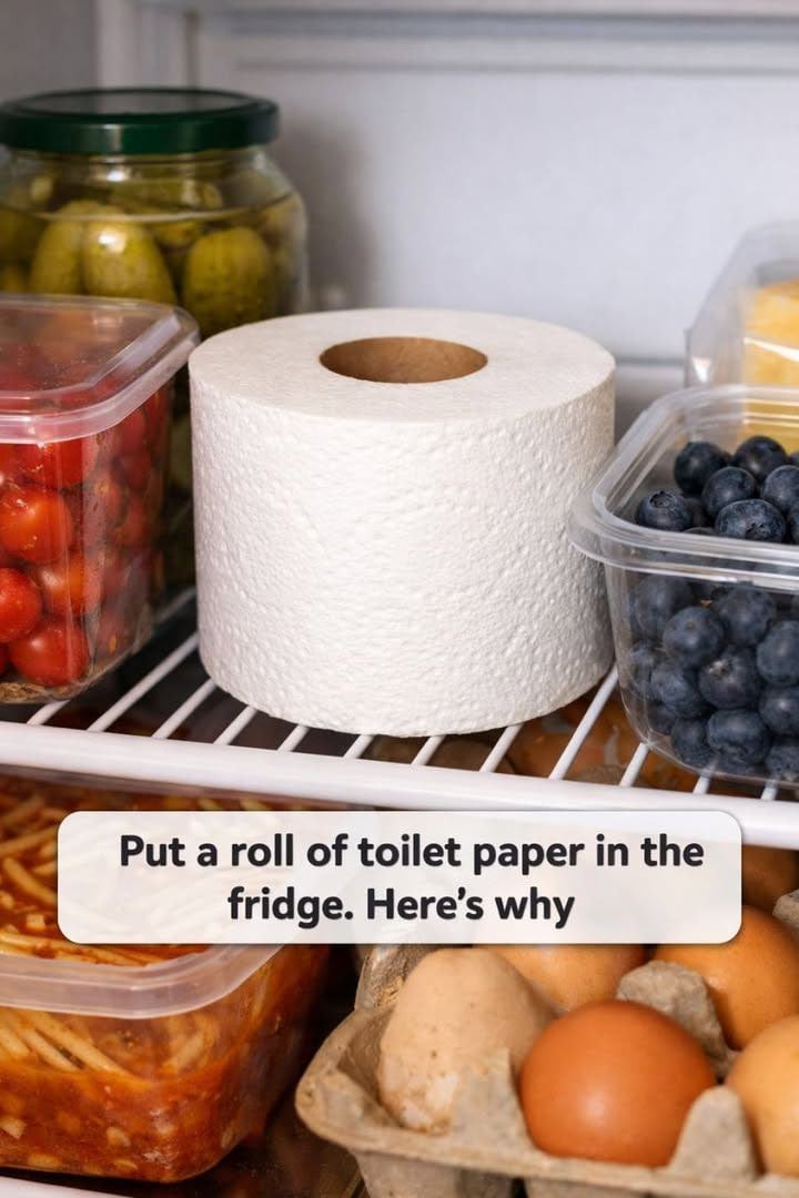 Put a roll of toilet paper in the fridge. Here’s why