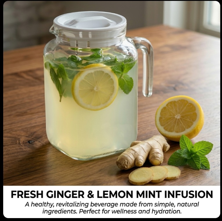 Ginger, Mint & Lemon Water: Benefits and Easy Recipe