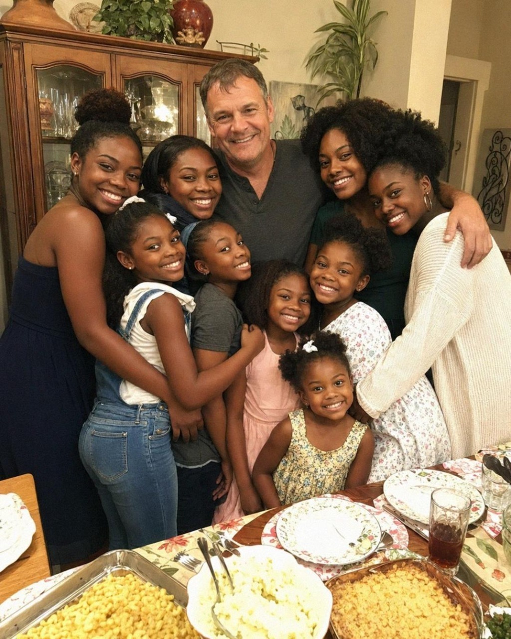 I became the father of nine daughters after my first love passed away – the things they kept secret for years left me speechless.