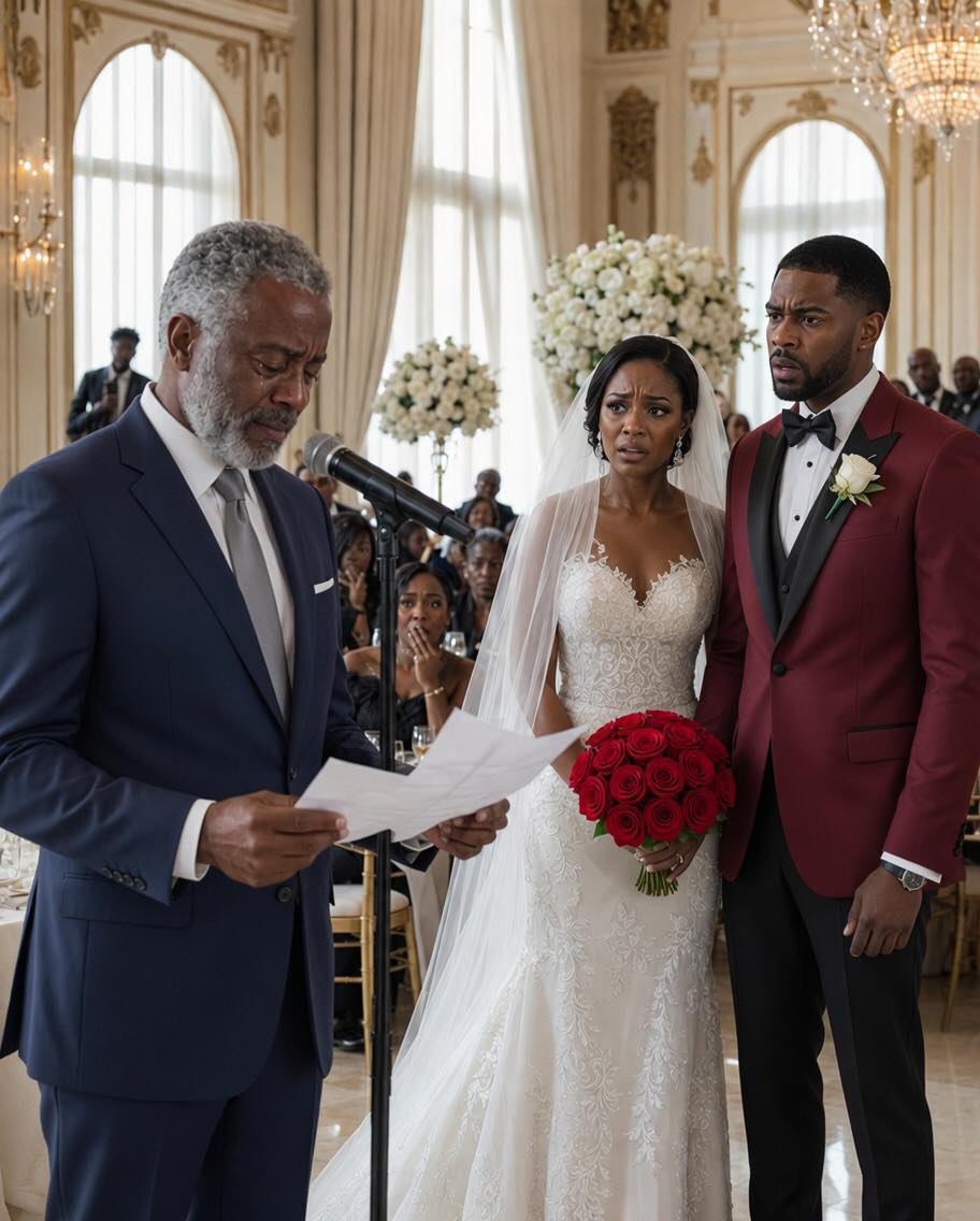 At their lavish wedding, my brother’s bride sneered, “A poor family like yours ruins our prestige.” My father suddenly laughed, stood up—and walked out. Seconds later, the truth she’d mocked was revealed, draining all color from her face.