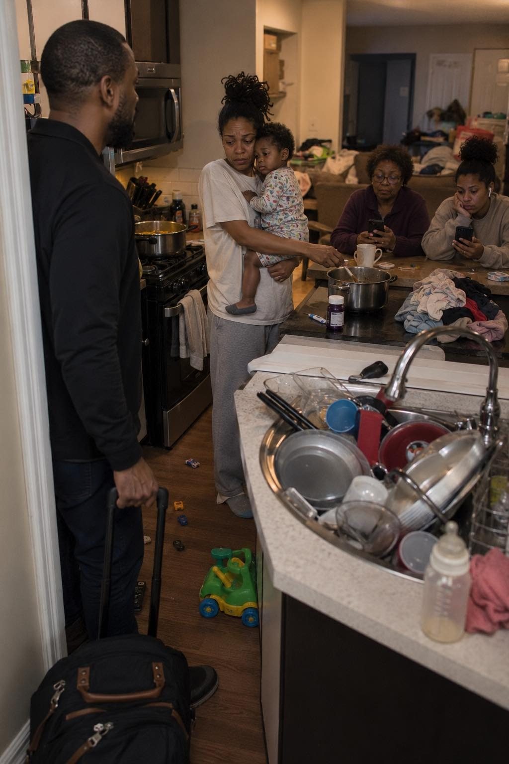 I THOUGHT COMING HOME AFTER FIVE DAYS AWAY WOULD FEEL LIKE A RELIEF — UNTIL I WALKED INTO THE KITCHEN AND REALIZED