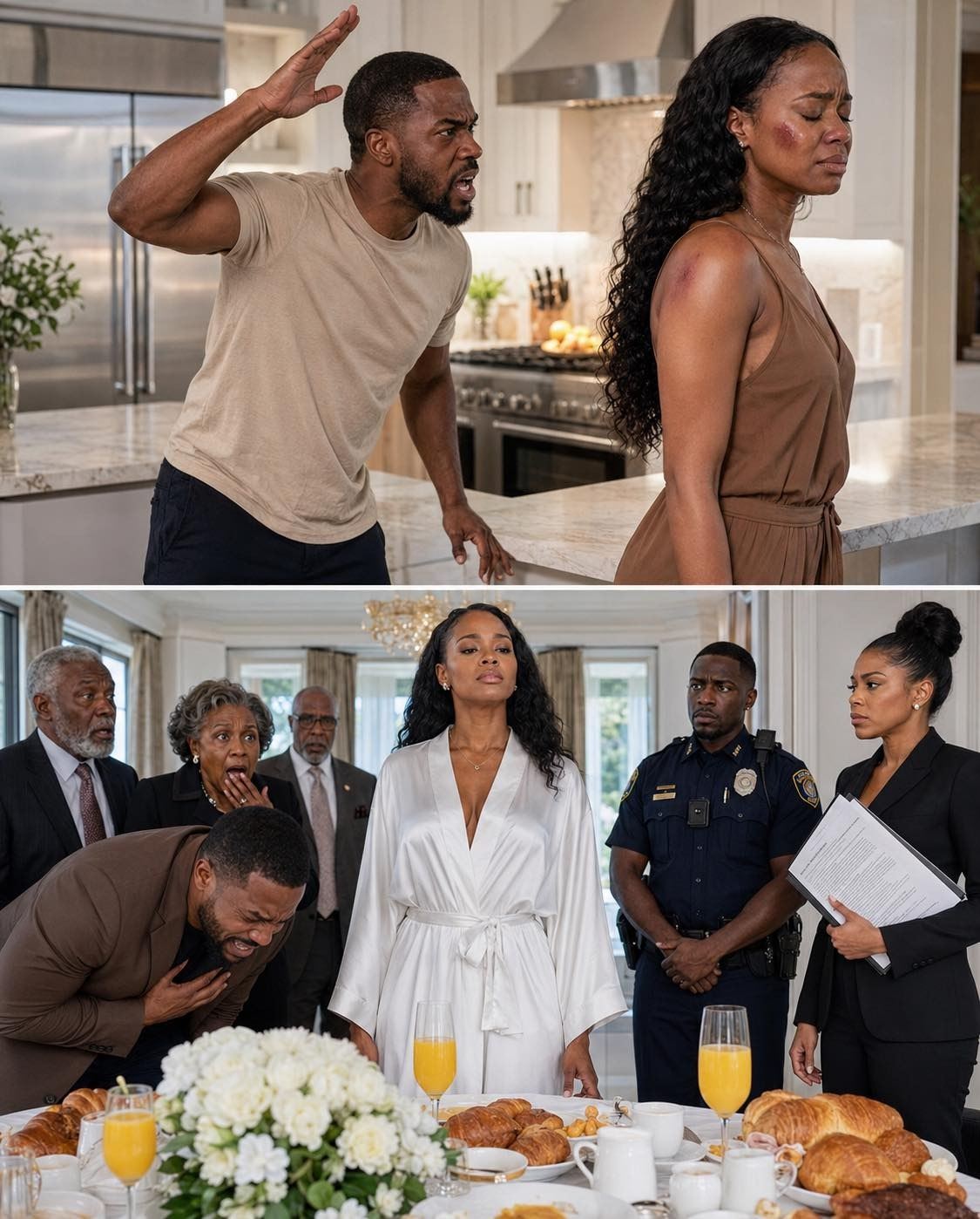 After a painful argument with my husband, the next morning took an unexpected turn when he saw who was waiting at our table.