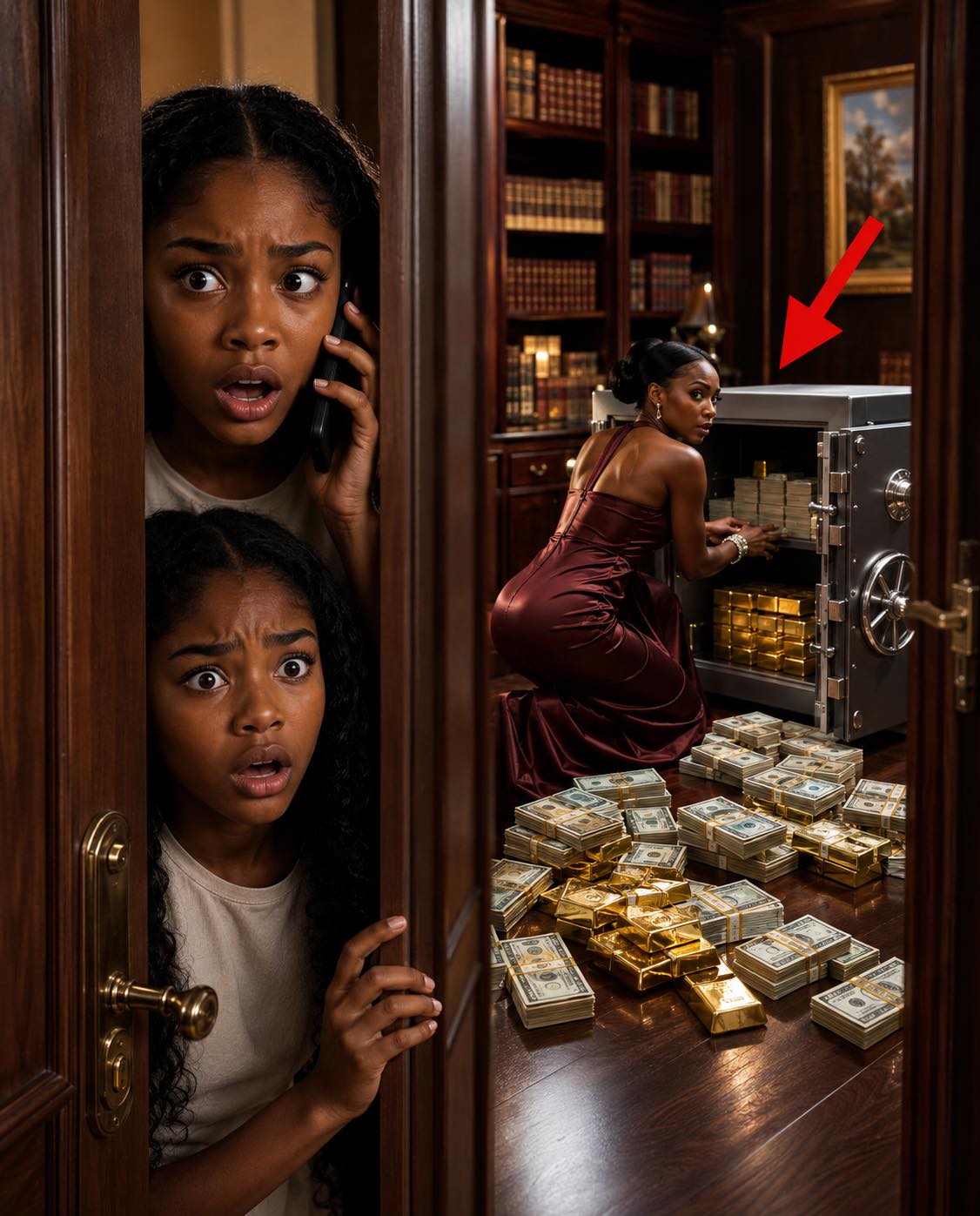 “Dad… That Woman Is Stealing Your Money” A Five-Year-Old’s Terrified Phone Call Sends a Millionaire Racing Home — What the Millionaire