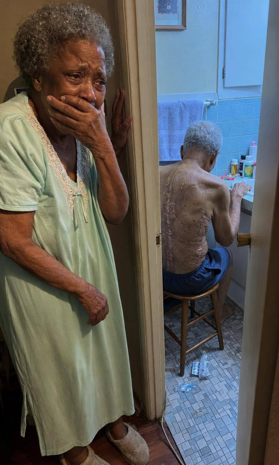 My husband used to lock himself in the bathroom every morning at 4 a.m. for thirty-five years. And the night I finally looked through the keyhole, I understood why he always whispered, “I’m doing this to protect you.”