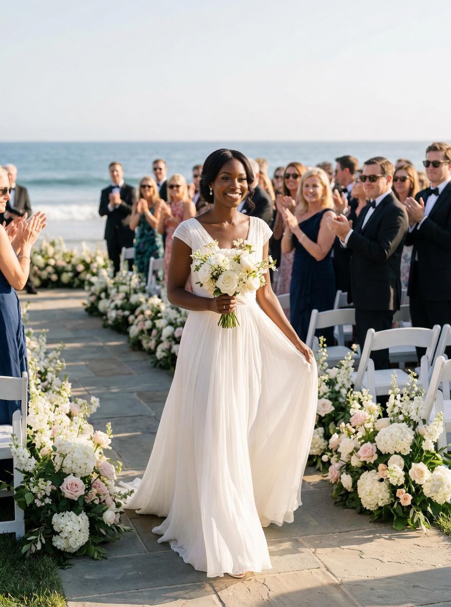 My parents tossed my wedding invitation straight into the trash and told me not to embarrass myself, but the morning they saw me walking alone down the aisle at a $40 million Big Sur estate, with cameras catching every second, they finally understood the daughter they treated like an afterthought had built a life too big for them to ignore.