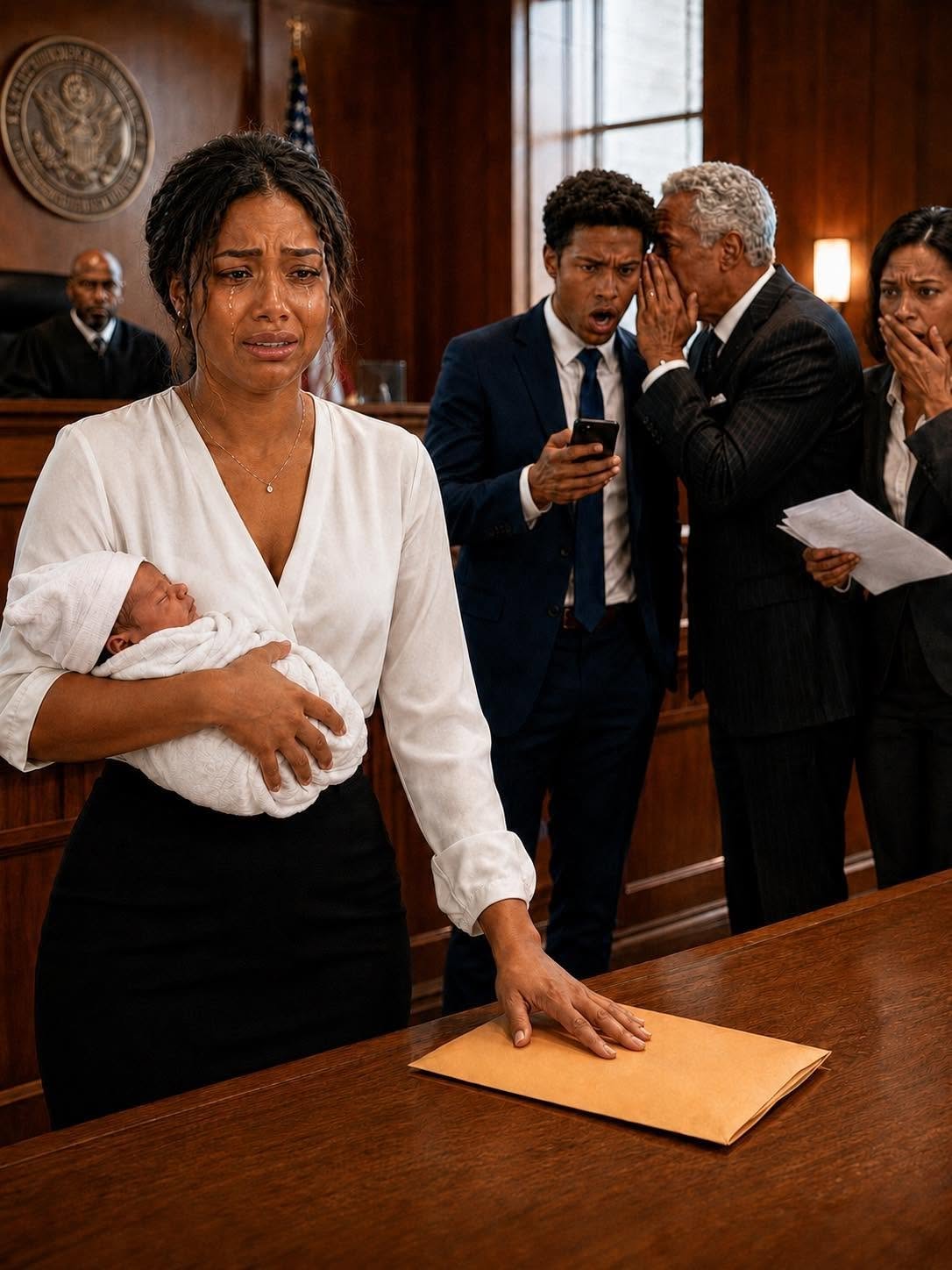 I arrived at the divorce with my 12-day-old baby in my arms and saw my husband with his lover; when I put the papers on the table, he whispered “that