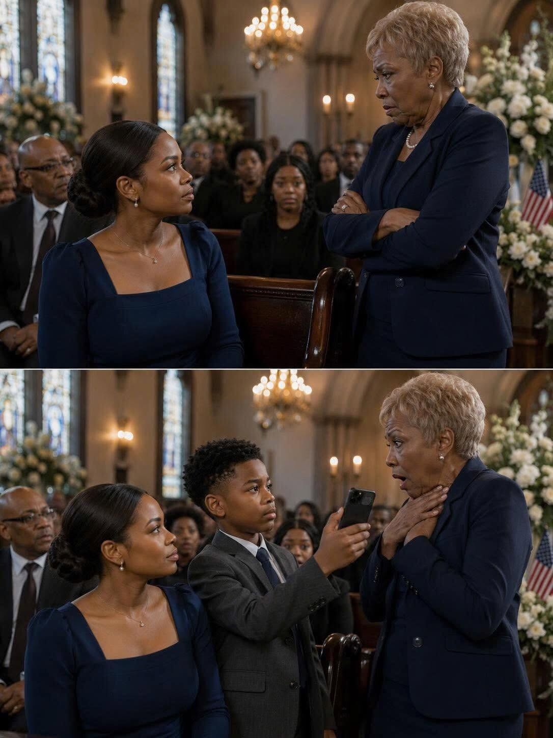 At my husband’s funeral, his mother fixed her gaze on me and said with chilling calm, “Better he’s gone now than forced to live with the embarrassment she brought him.”