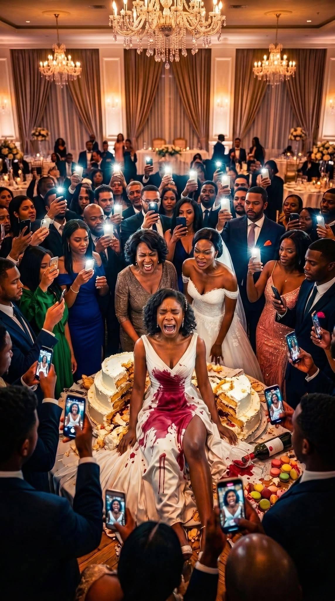 Drenched in red wine and wedding cake, I was dragged out like garbage while my cousins filmed my soul breaking. But as I hit the dirt, I looked my aunt in the eye and let out a broken, jagged laugh that stopped them cold. ‘Take your pictures,’ I whispered, ‘because after tonight, none of you will have a home to keep them in…